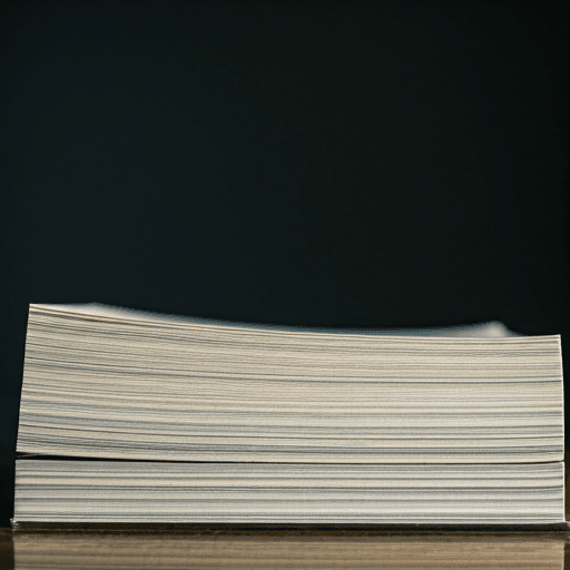 Close up of high quality book binding and thick paper pages